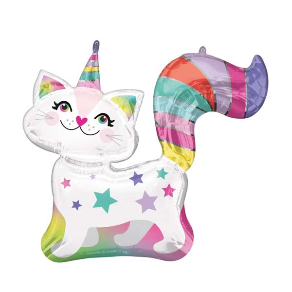 Caticorn Super Shape Mylar Balloon